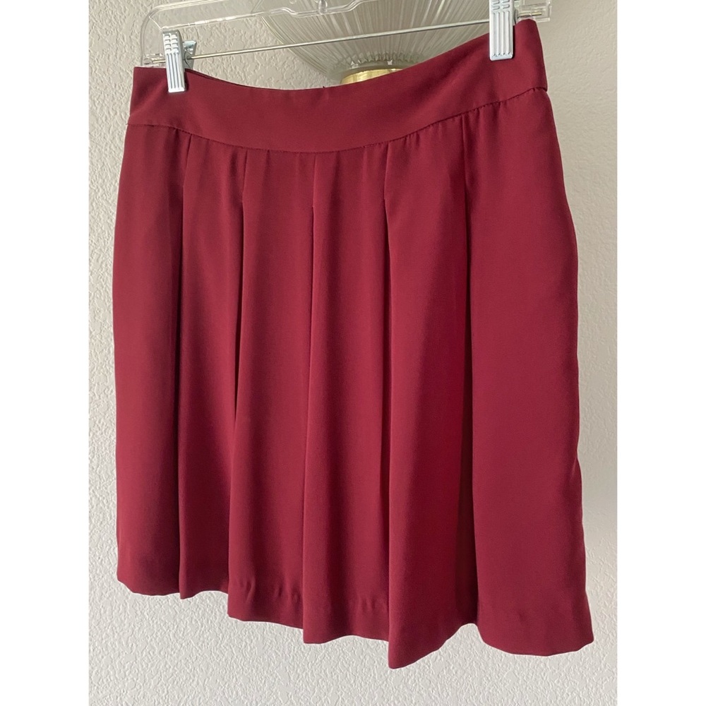 BR Pleated Chiffon Mini Skirt